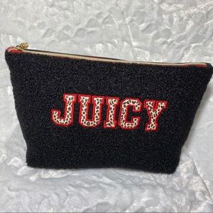 Juicy Couture Black Leopard Makeup Bag